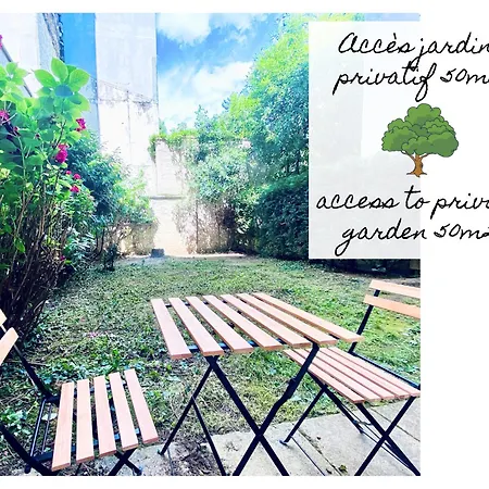 Cosy Avec Salle De Bain Et Jardin Prive * Paryż